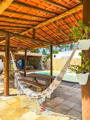 A piscina em ou perto de Pousada Curva dos Ventos-Próximo à praia com café da manhã em Icaraí de Amontada