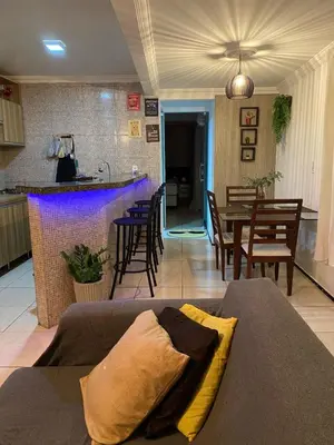 A cozinha ou kitchenette de Aparatmento aconchegante na praia do futuro ao lado do mar