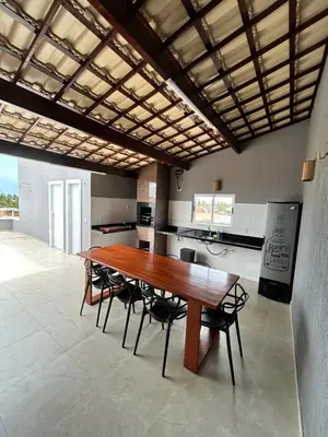 Uma área de estar em Triplex Dunas - Flecheiras