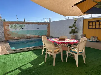 A piscina em ou perto de chalet pousada Coisa mais linda