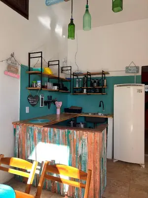 A cozinha ou kitchenette de chalet pousada Coisa mais linda