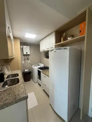 A cozinha ou kitchenette de Apt p 7 pessoas pé na areia com vista Mar