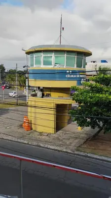 O edifício onde a casa de hóspedes está situado