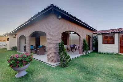 O edifício onde a casa de férias está situado