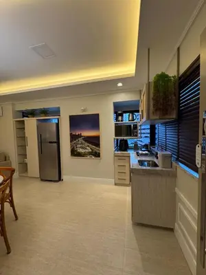 A cozinha ou kitchenette de Flat Beira Mar Meireles