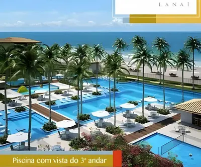 A piscina em ou perto de Luxo Beach Park-MANDARA-4 Quartos AR/TV-