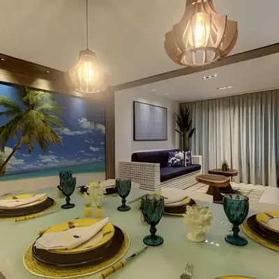 Luxo Beach Park-MANDARA-4 Quartos AR/TV-