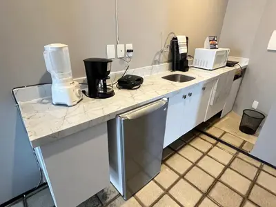 A cozinha ou kitchenette de 953 Golden flat beira mar 50m2 1 quarto