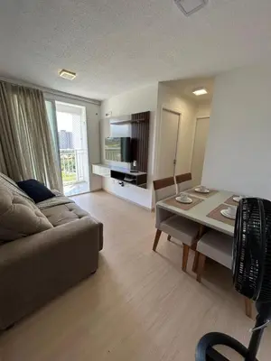 Uma área de estar em Apê na Praia do Futuro em Fortaleza - com Rooftop
