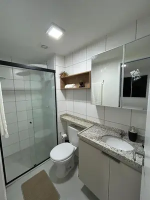 Uma casa de banho em Apê na Praia do Futuro em Fortaleza - com Rooftop