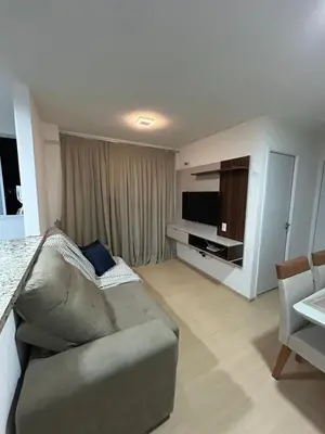 Uma televisão e/ou sistema de entretenimento em Apê na Praia do Futuro em Fortaleza - com Rooftop