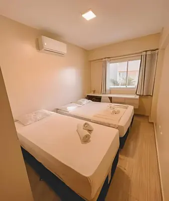 Uma cama ou camas num quarto em BP01 - 2 quartos - Sofisticação para toda família por Will Stay