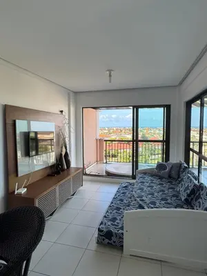 Uma cama ou camas num quarto em Cobertura Dunas Prime
