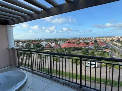 Uma varanda ou terraço em Cobertura Dunas Prime