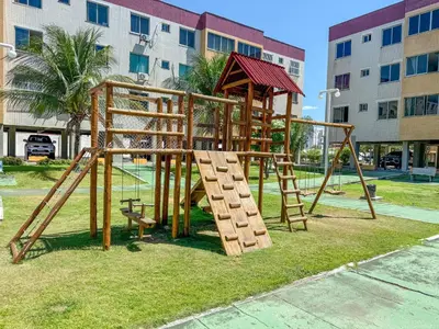 A área de jogos para crianças em Frente à praia Icarai Caucaia a 10 minutos do Cumbuco