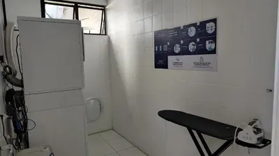 Uma casa de banho em Flat maravilhoso Beira Mar1056