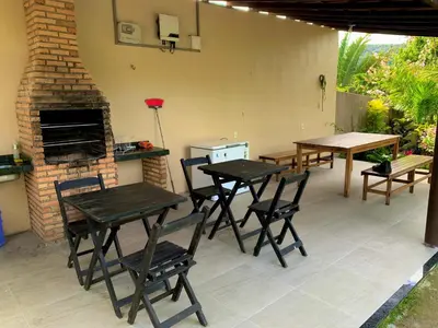 Um pátio ou outra área exterior em Sítio Jean Barros