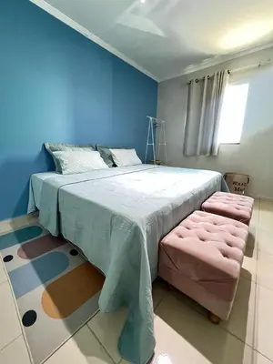Uma cama ou camas num quarto em Dom house