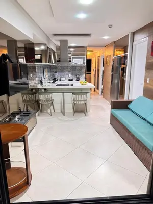 A cozinha ou kitchenette de Hotel Platinum - Landscape Luxo -