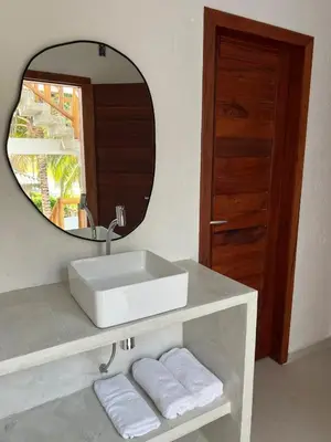 Uma casa de banho em Casa Ventus - Arpoeiras Beach - Pé na Areia