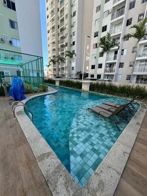 A piscina em ou perto de Apartamento mobiliado na Praia do Futuro com vista para o mar