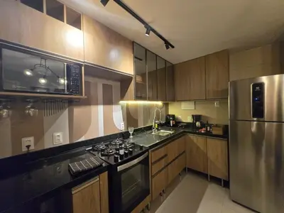 A cozinha ou kitchenette de Arte 602 Mucuripe Vista Mar