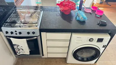 A cozinha ou kitchenette de Taíba Beachfront Paradise - Cozy Apartment