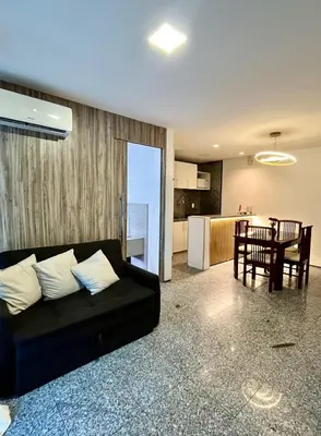 A cozinha ou kitchenette de Flat Beira Mar - Fortaleza