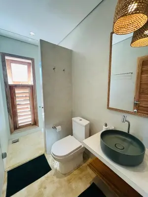 Uma casa de banho em Casa LoVento Prea