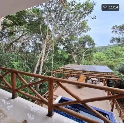 Uma varanda ou terraço em Cantinho Mulungú