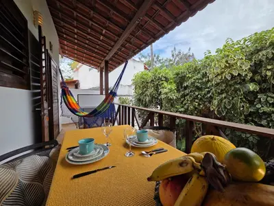 Uma varanda ou terraço em Azul Flats