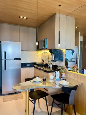 A cozinha ou kitchenette de Apartamento luxuoso no Meireles