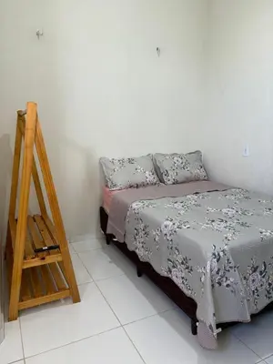 Uma cama ou camas num quarto em Casa jeri de prata 2