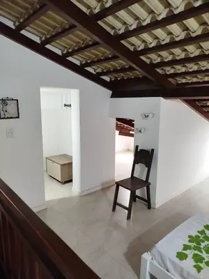 Uma cama ou camas num quarto em Casa boa vida