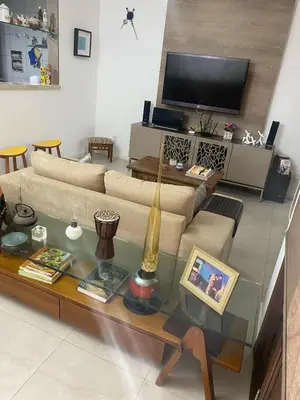 Uma televisão e/ou sistema de entretenimento em Casa boa vida