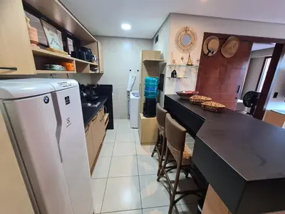 A cozinha ou kitchenette de Kariri-Beautiful 1 bedroom flat, beachfront