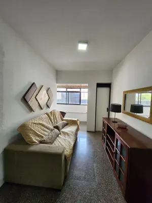 Uma área de estar em Apartamento em Meireles, Praia de Iracema