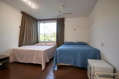Uma cama ou camas num quarto em Casa com Piscina, Churrasqueira e WiFi Cumbuco