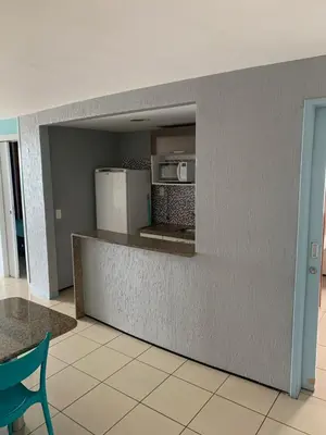 A cozinha ou kitchenette de FortalezAmar Hotel Praia Mansa