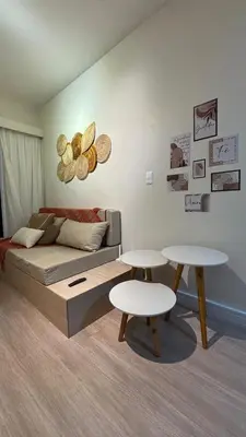 Uma cama ou camas num quarto em Beach Park Living - Casa Luma Praia