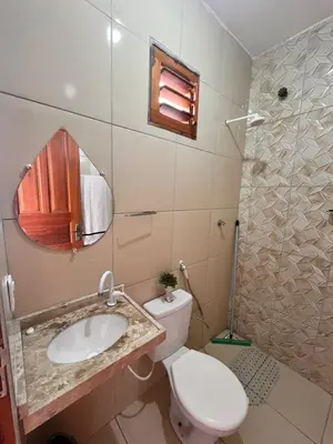 Uma casa de banho em Aurora Beach