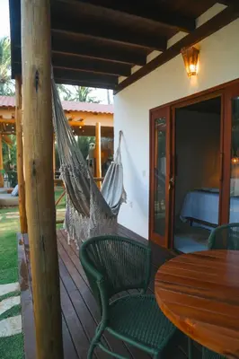 Um pátio ou outra área exterior em Villa Loui Beach Icaraizinho-Ce