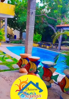 A piscina em ou perto de ChacaraSophya