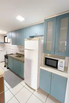 A cozinha ou kitchenette de Alta Vista Apartamento - 1min da Praia de Iracema