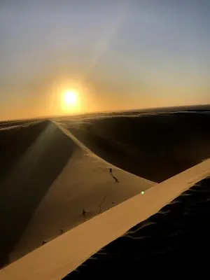 O nascer ou o pôr do sol visto a partir da casa de férias