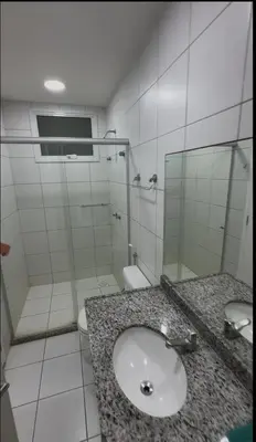 Uma casa de banho em Apartamento á Beira Mar no Porto das Dunas, Aquiraz - Perto do Beach Park