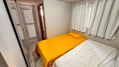 Uma cama ou camas num quarto em Catu Lake