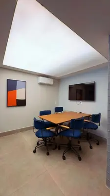 A área empresarial e/ ou a sala de conferências de Studio Quartzo no Meireles com Piscina no Rooftop e Academia