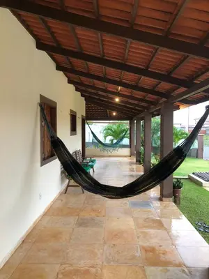 Um jardim no exterior de Casa dunas