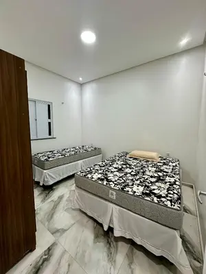 Uma cama ou camas num quarto em Casa no paraíso para temporada